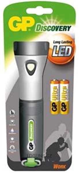 Svítilna LED GP LWE201 + 2 baterie GP AA